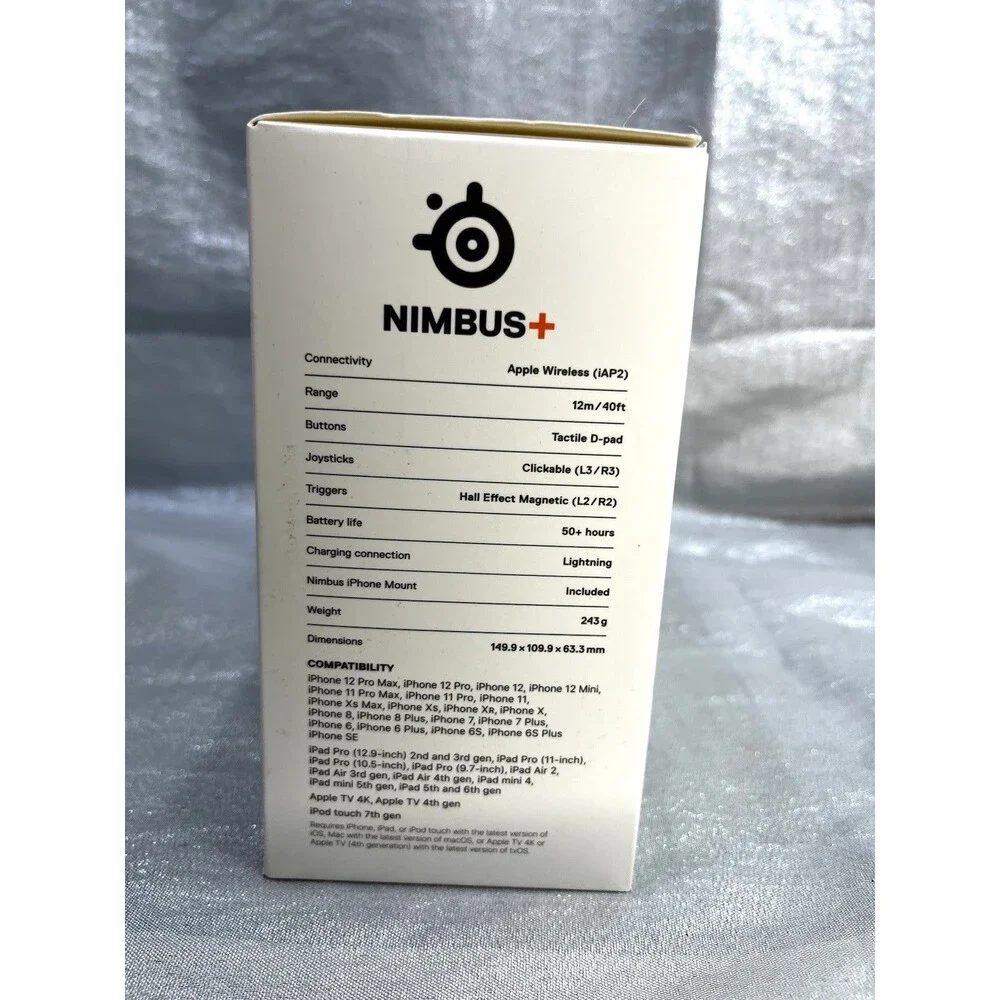 NIB Steelseries Nimbus+ Wireless Gaming Controller For Apple Devices